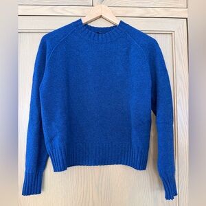 COS Royal Blue Women's Crew Neck Sweater Wool Pullover / small